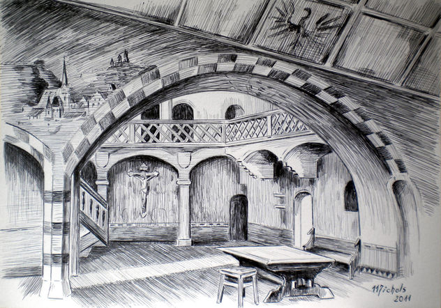 L'intérieur d'une auberge au Tyrol