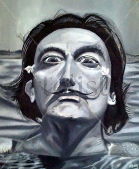 Dalí Oil Canvas Portrait