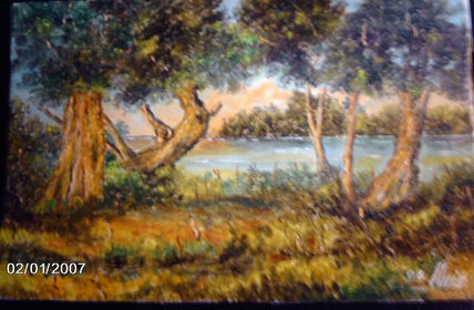 Arboleda en el rio