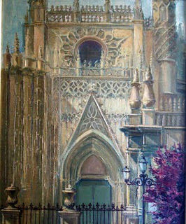 Gótico Sevillano Oil Canvas Landscaping