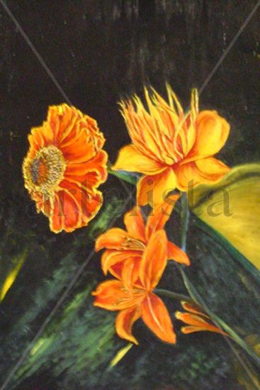 JARDIN ABIERTO Oil Canvas Floral Painting