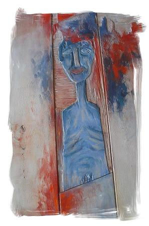 opus picturi II Mixed media Panel Figure Painting