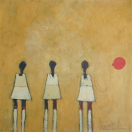 Tres nenas y un globo