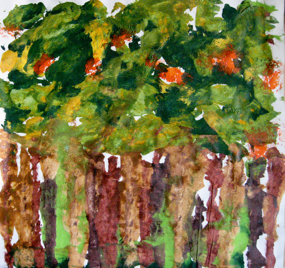 El bosque Acrylic Canvas Landscaping