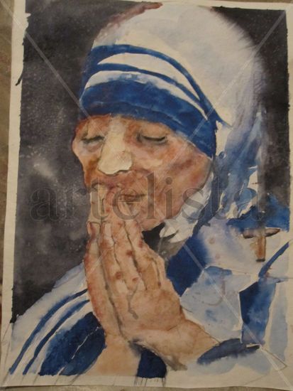 madre teresa Óleo Lienzo Otros