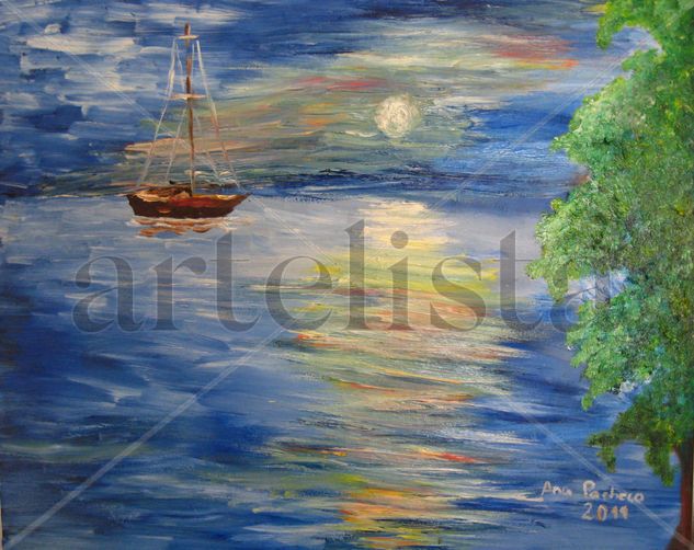 QUIET Oil Textile Marine Painting