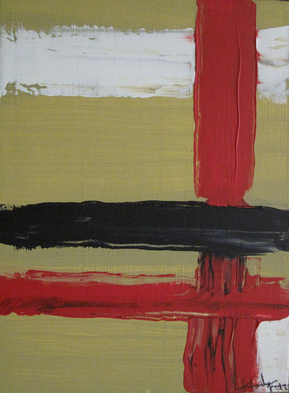 red line Acrylic Canvas Others