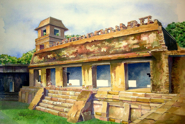 El Palacio Watercolour Paper Landscaping