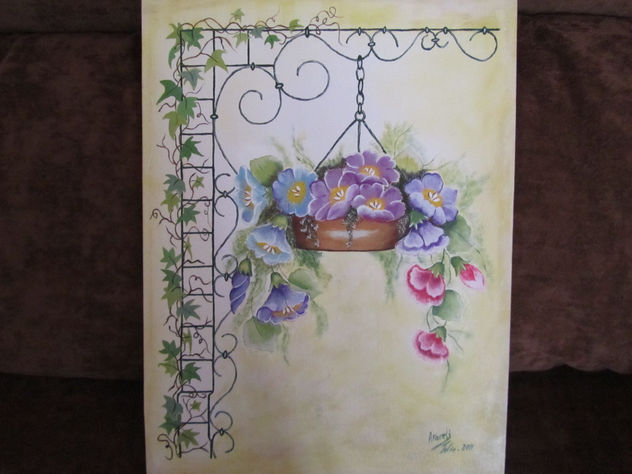 CESTO CON FLORES