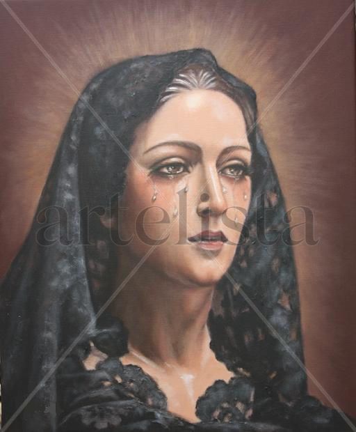 Virgen del Dulce nombre (Málaga). Pintura al óleo. Por encargo. La imagen que Ud. desee. También Ret