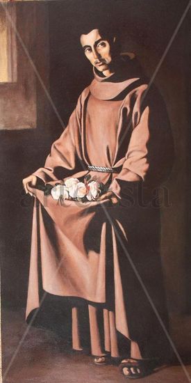 San Diego de Alcalá Oil Canvas Figure Painting