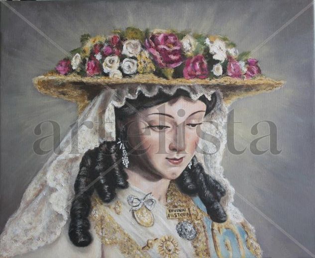 Divina Pastora. Pintura al óleo. Por encargo. La imagen que Ud. desee Óleo Lienzo Retrato