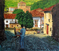 Pintando Santillana...