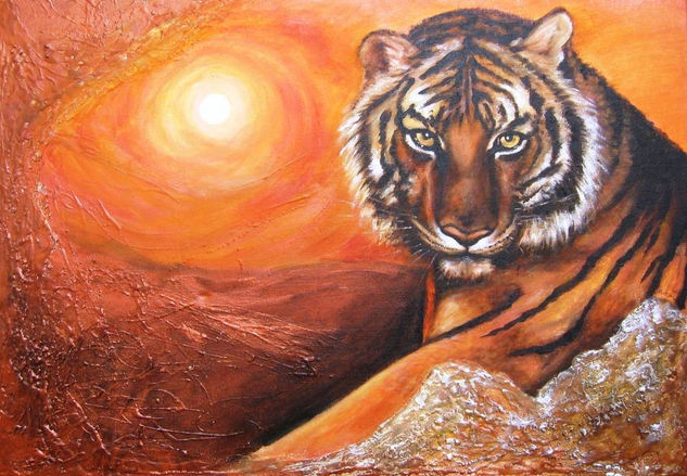 Tigre Mixed media Canvas Animals