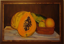 Frutas sobre mesa