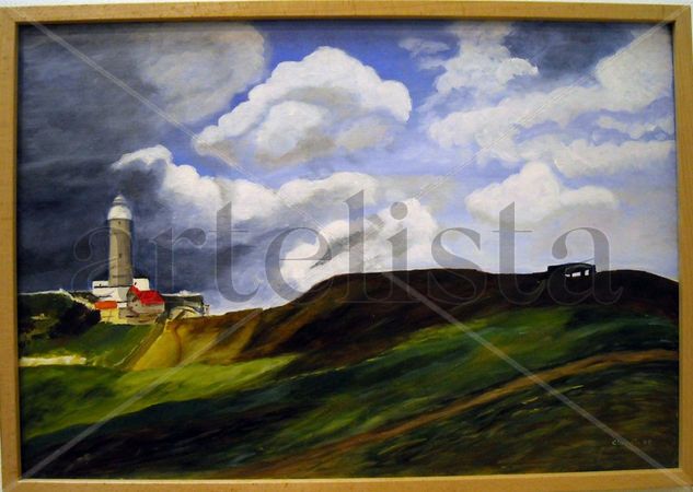 Faro de Cabo Mayor (Santander Cantabria) Acrylic Canvas Landscaping