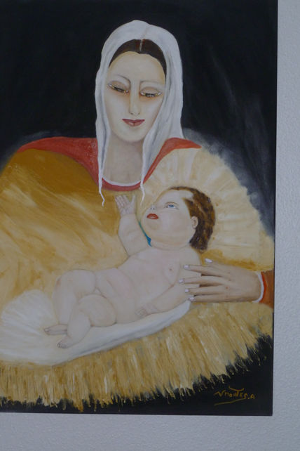 Virgen con el niño...