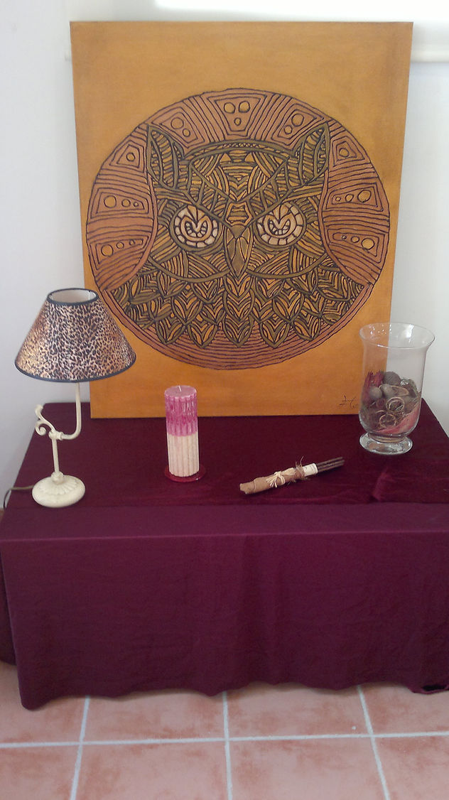 MANDALA ANIMAL BUHO