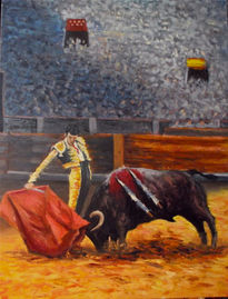 Toros. faena de muleta