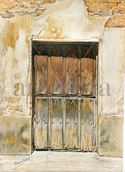 Puerta vieja castellana Pastel Paper Others