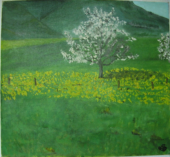 Almendro Oil Canvas Landscaping