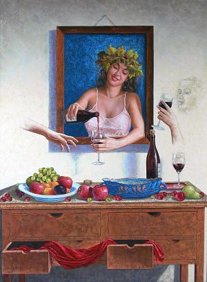 BACO-serie Simbolos Oil Canvas Still Life Paintings