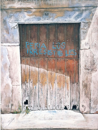 Puerta vieja (Lleida) Pastel Papel Otros