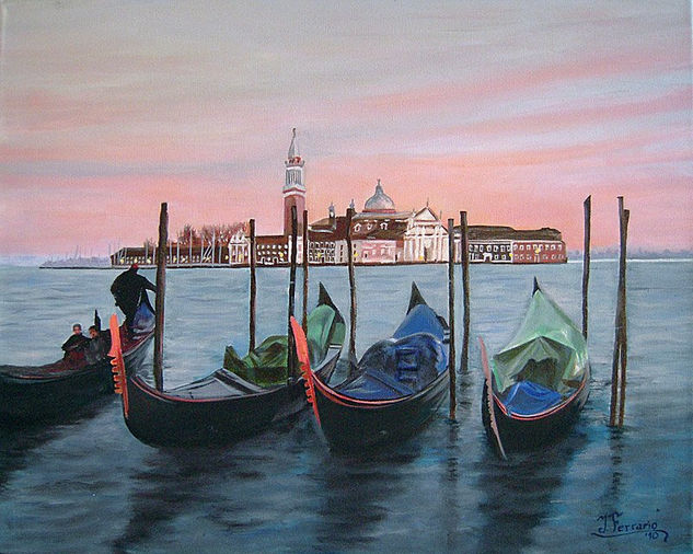 Venecia soñada Oil Canvas Landscaping