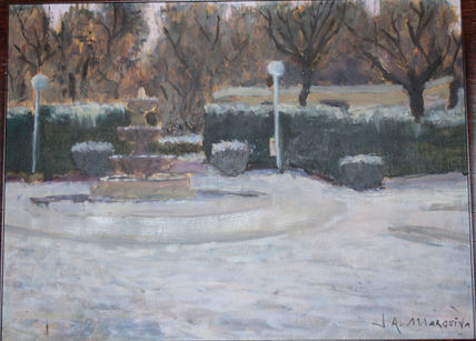 Parque nevado...