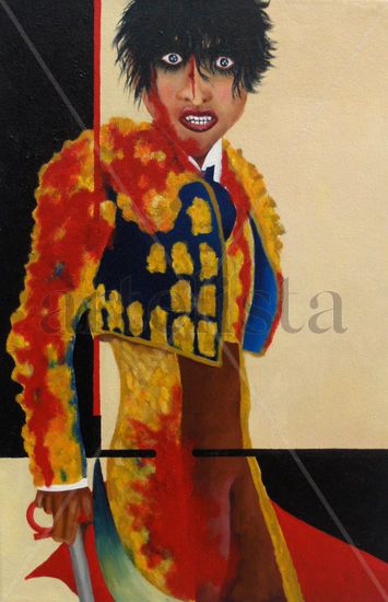 Torero Acrylic Canvas Figure Painting