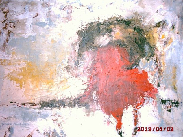 the red dress Acrylic Canvas Figure Painting