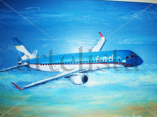 embraer Acrylic Canvas Landscaping