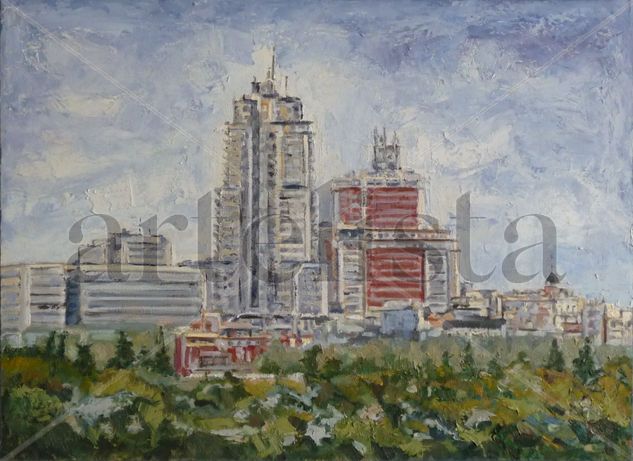 "TORRE MADRID" Oil Canvas Landscaping