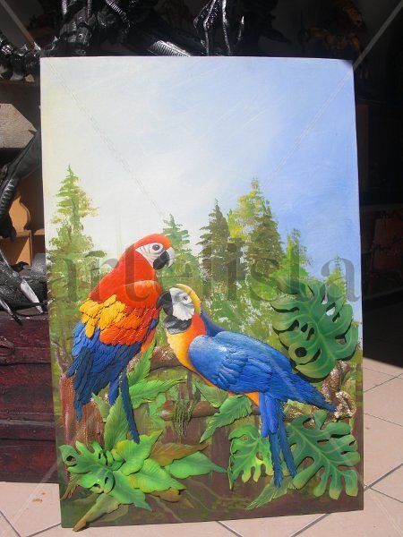 PAISAJE CON LOROS