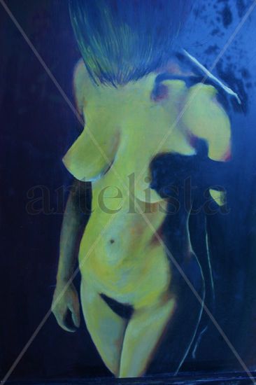 desnudo 3 Óleo Tabla Desnudos