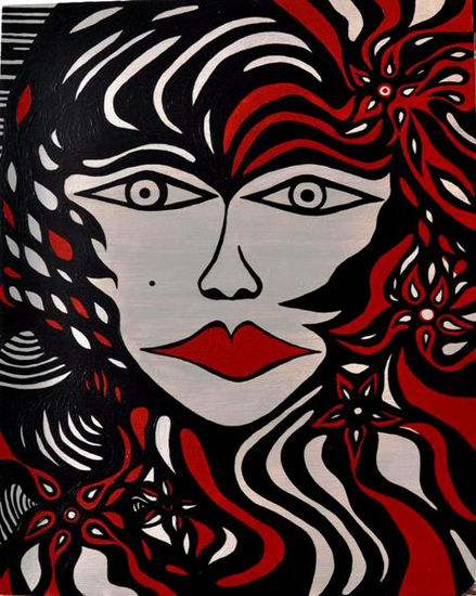 Mujer de fuego Acrylic Others Portrait