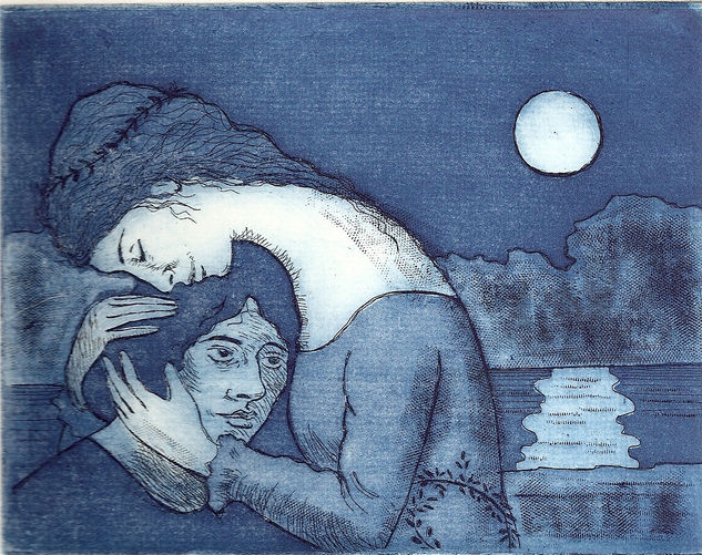 tristán e Isolda Aquatint