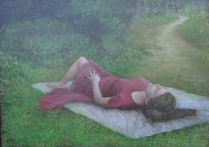 Mujer de rojo