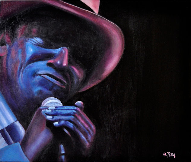 Concierto de Blues 4 Acrylic Canvas Figure Painting