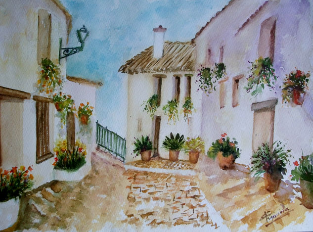 UNA CALLE FLORIDA .. Watercolour Paper Landscaping