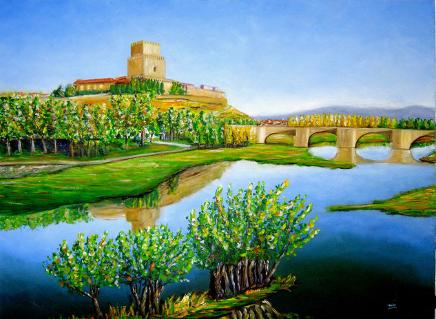 Ciudad Rodrigo Óleo Lienzo Paisaje