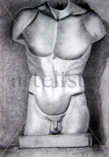 El torso masculino Charcoal