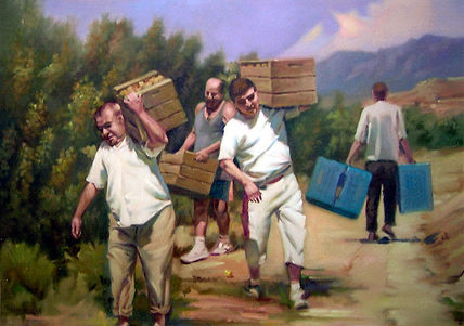 Recogiendo la fruta