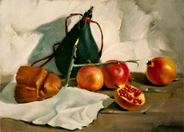 Almuerzo sobre la mesa Oil Panel Still Life Paintings