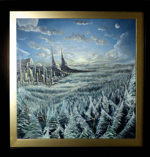 Entrada a Glomedy Oil Canvas Landscaping