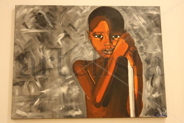 Niño Pastor Oil Canvas Portrait