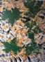 Abstracto ocre y verde