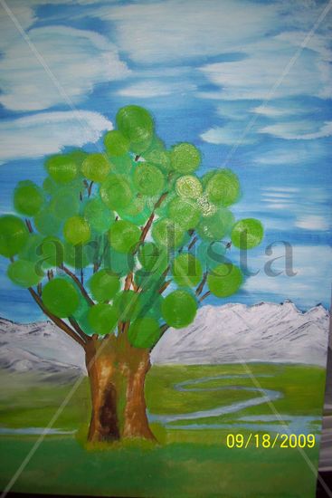 Tranquilidad Oil Canvas Landscaping