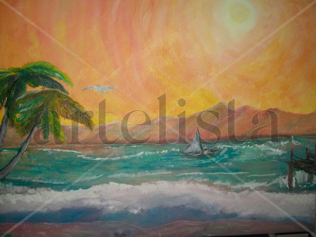 Sueños de paz Oil Canvas Landscaping