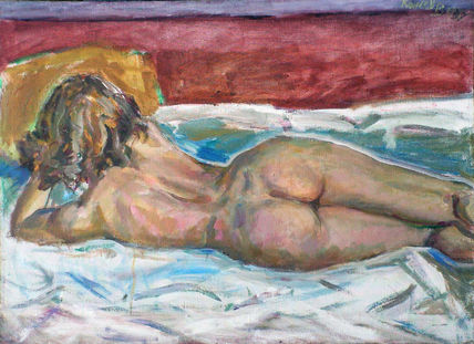 The model on white